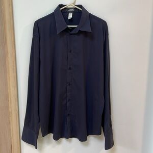 Versace Mens shirt Vintage Navy Button Down